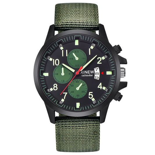 🎁 Mens Brand Watches Fashion Nylon Band Military Sports Watch (100% off)