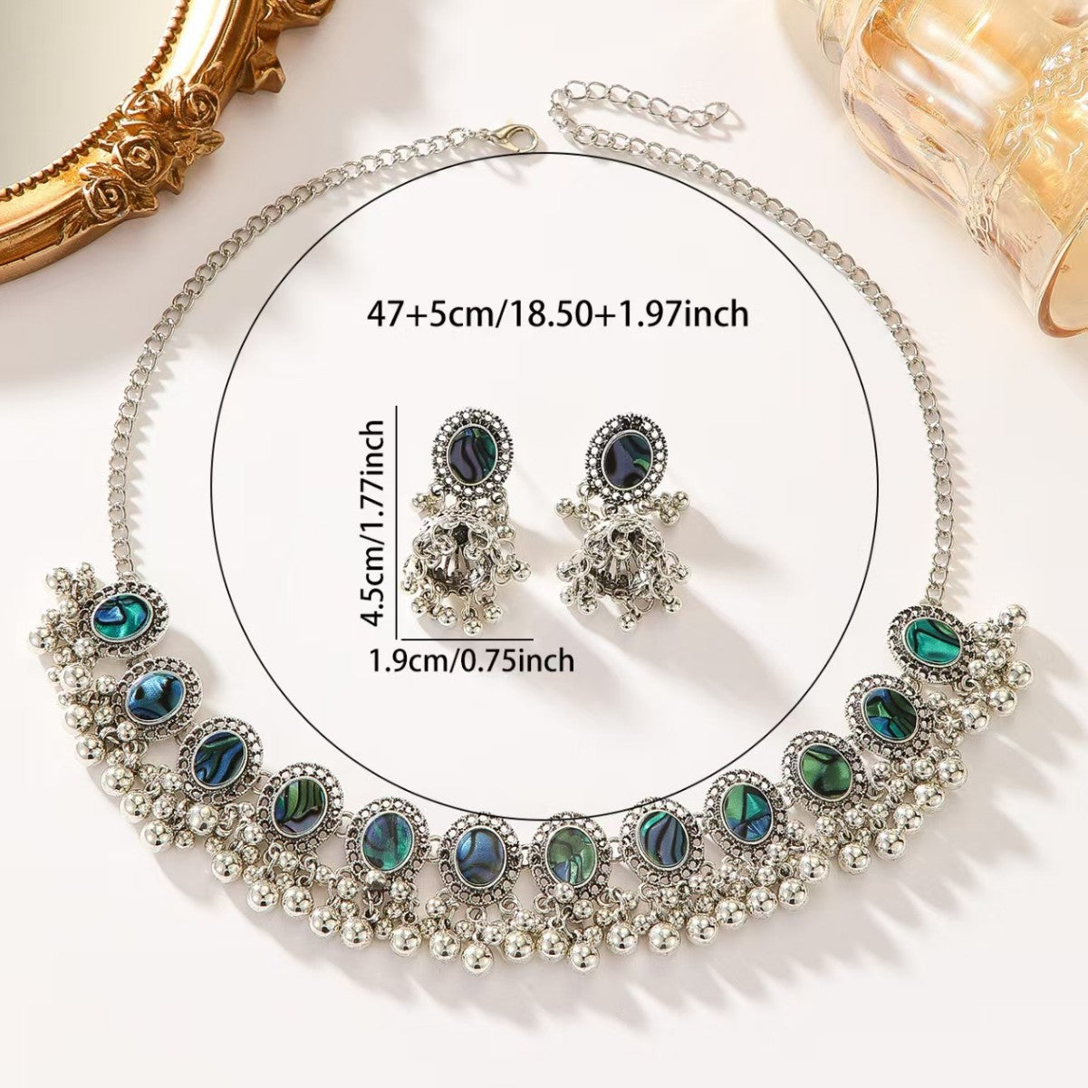 Abalone Shell Bohemian Round Ethnic Style