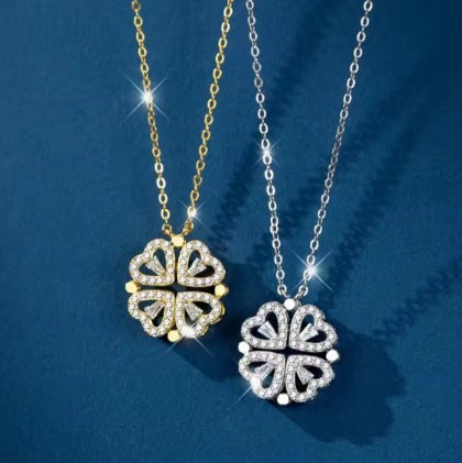 Flower  Hearts Necklace