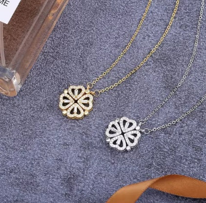 Flower  Hearts Necklace