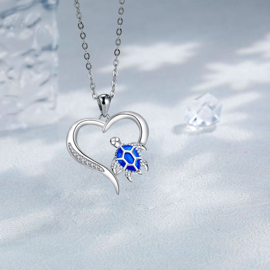 🎁 Aurelia Blue Heart Pendant (100% off)