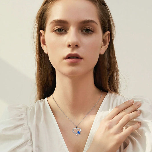 Aurelia Blue Heart Pendant - STRAVAÉ