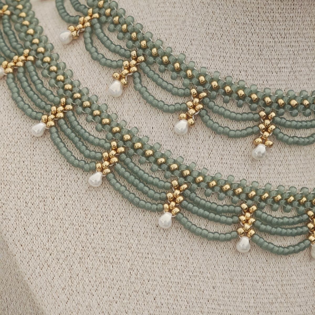 Retro Style Tassel Water Drop Pearl Pendant