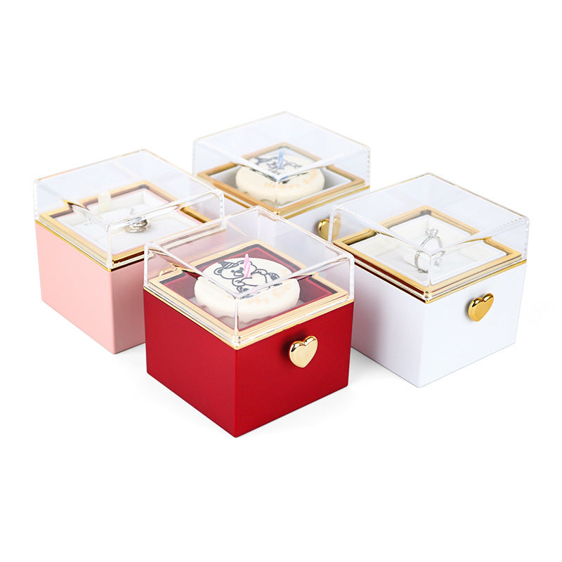 Bear Cake Surprise Flip Ring Box