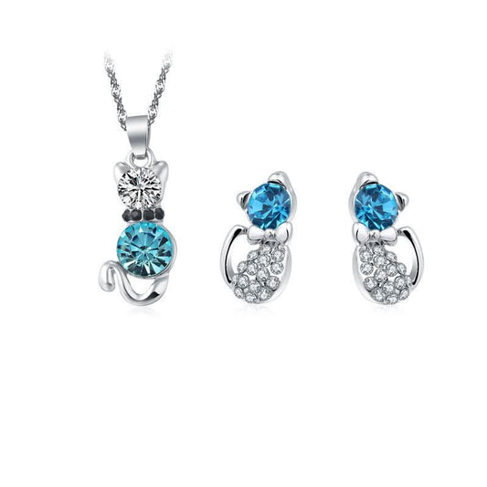 Crystal Stud Necklace - STRAVAÉ