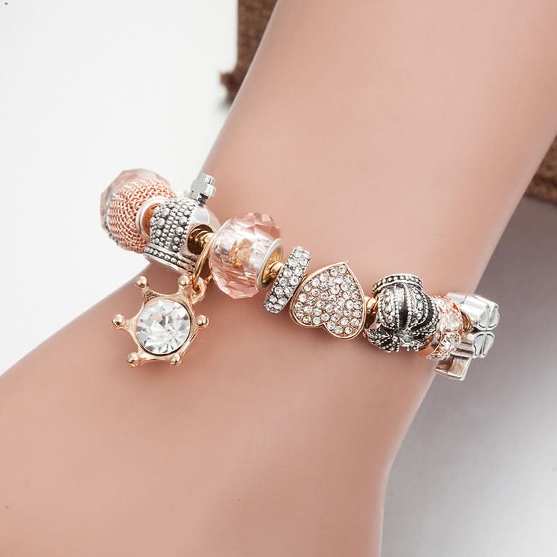 Diamond Rudder Pendant Bracelet For Women