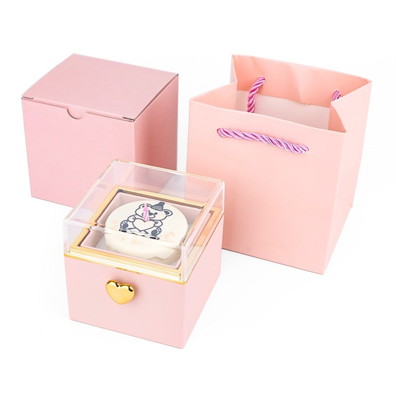 Bear Cake Surprise Flip Ring Box