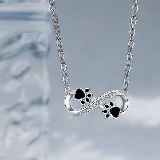 Fashion Design pawprints Necklace - STRAVAÉ