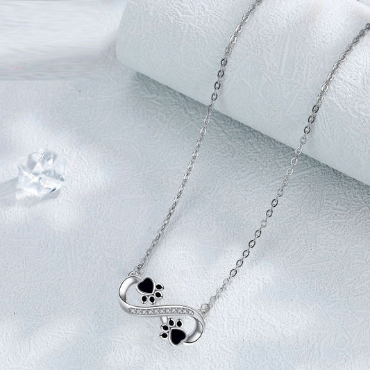 Fashion Design pawprints Necklace - STRAVAÉ