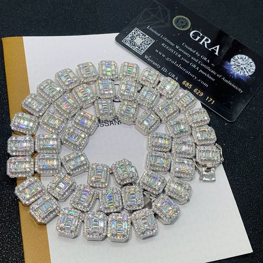Icebound Moissanite Cuban Link Chain - STRAVAÉ
