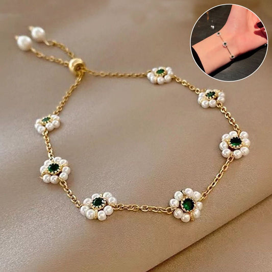 🎁 Lustre Bloom Pearl Adjustable Bracelet (100% off)