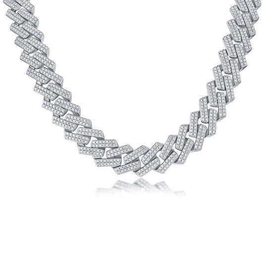 Men's Luxury Fashion Mosan Diamond S925 Silver Necklace Comparable To Natural Diamonds - STRAVAE