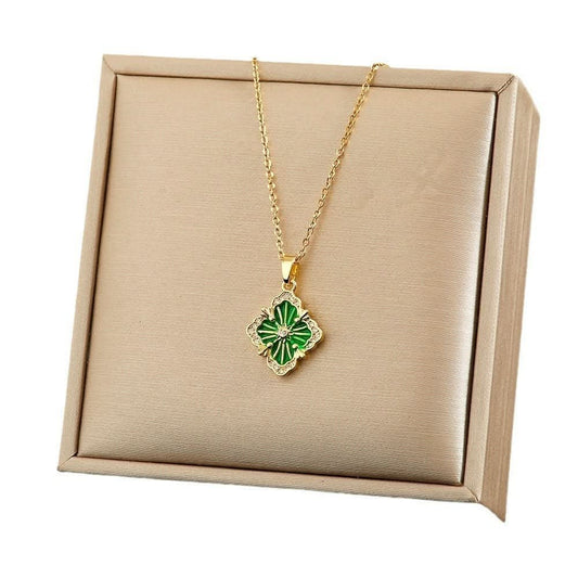 🎁 New Italian Craft Brushed Hollow Necklace (100% off)