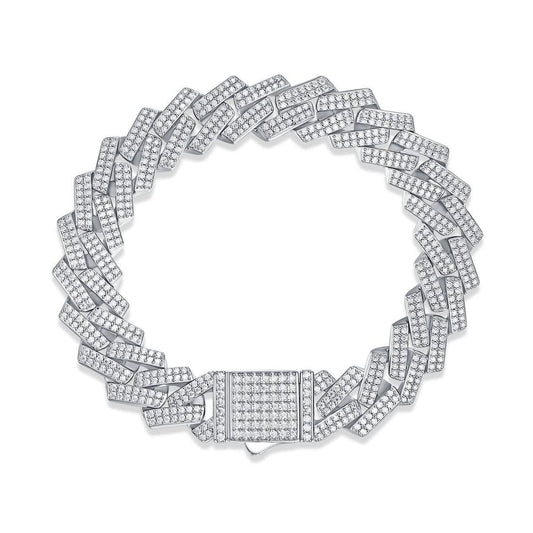 STRAVAÉ Signature: Keel Moissanite Ice Natural Diamond Bracelet - STRAVAÉ