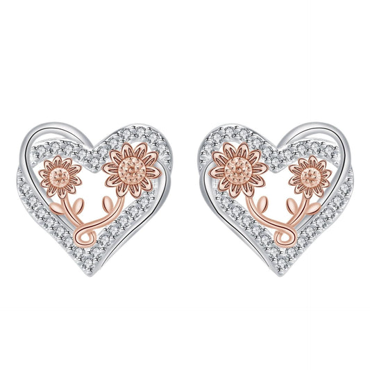 🎁 Sunflower Inlaid Ear Studs (100% off)