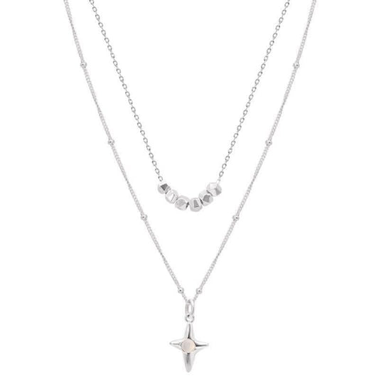 🎁 Trinity Opal Cross Necklace (100% off)