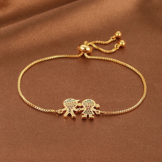 🎁 Twin Charm Gold Bracelet (100% off)