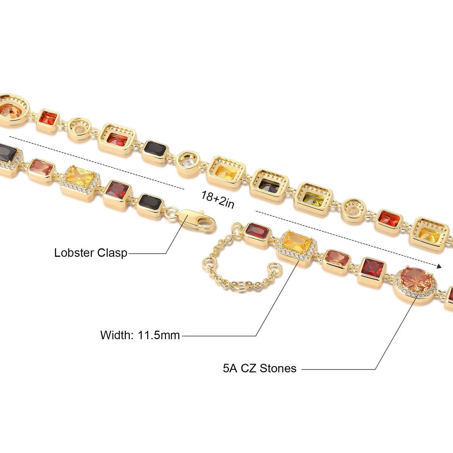Versailles Crown Prism 18K Necklace - STRAVAÉ